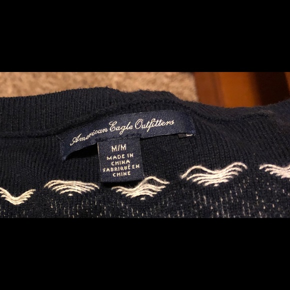 Navy and white American Eagle Sweater - M - Picture 3 of 3